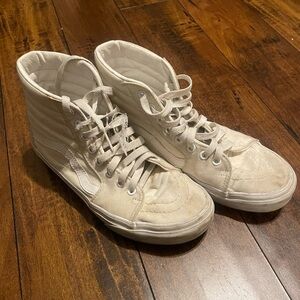 White High-Top Vans Shoes